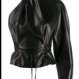 Nanushka Black Leather Jacket